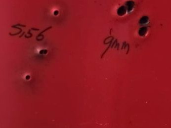 Inslagen 5.56 en 9 mm